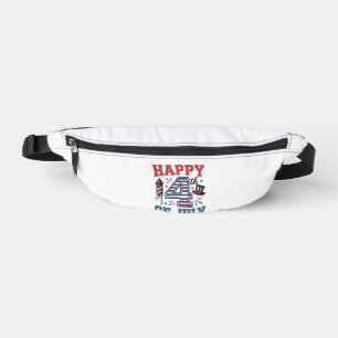 Sacs Banane Joyeux 4 juillet Design vectoriel vintage patrioti
