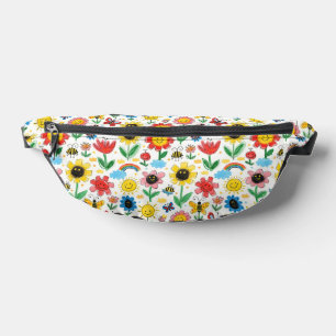 Sacs Banane Joyeux jours - Fleur joyeuse et Motif d'amis