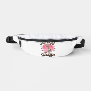 Sacs Banane Juste une fille qui aime les girafes vintage shirt