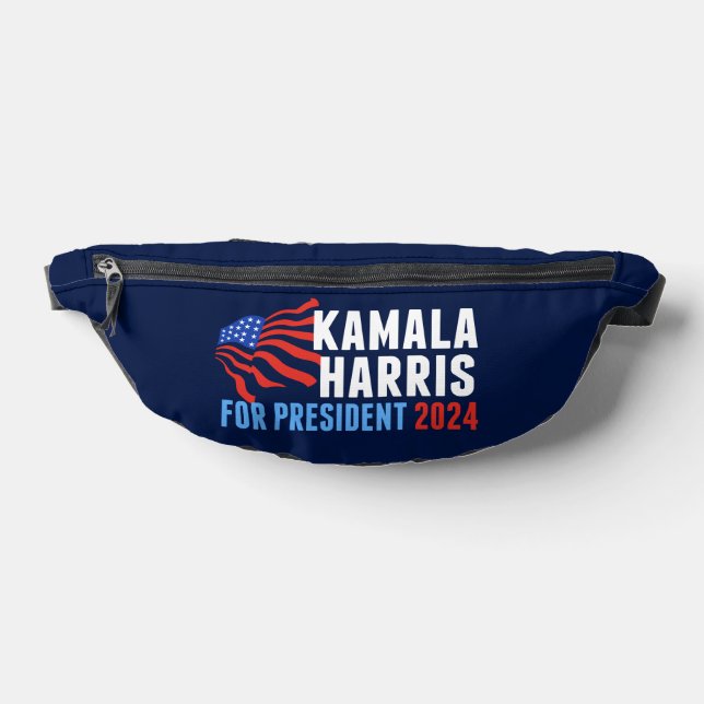 Sacs Banane Kamala Harris pour le président 2024 Blue (Poser)