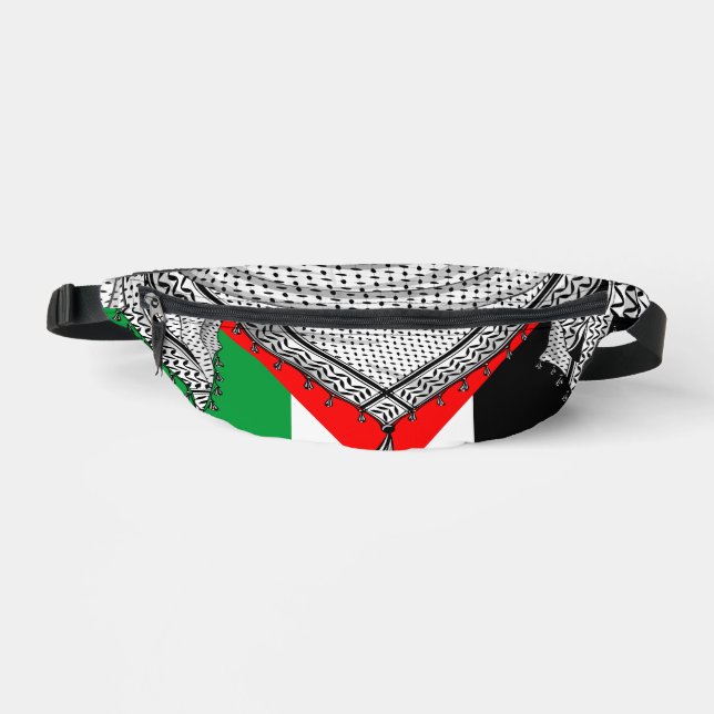 Sacs Banane Keffiyeh Écharpe palestinienne tissu traditionnel (Recto)