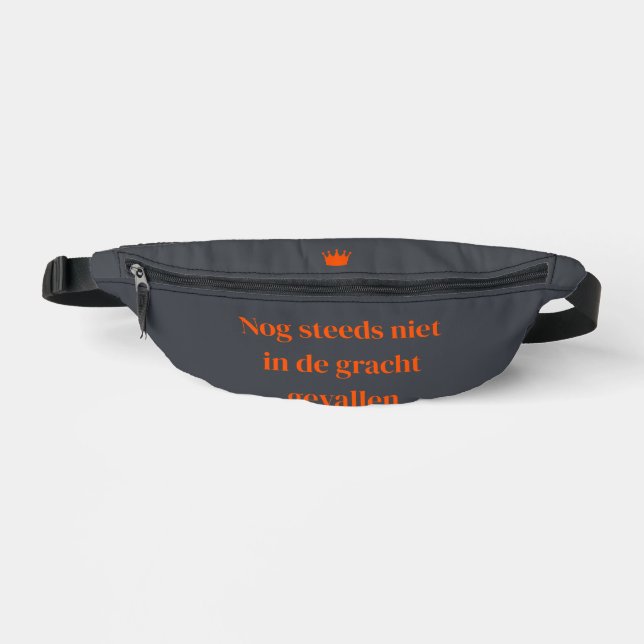 Sacs Banane Koningsdag ceinture - Texte orange - canal -  (Recto)