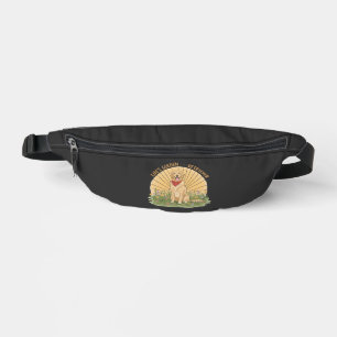 Sacs Banane La vie est dorée avec un retriever mignon - Design