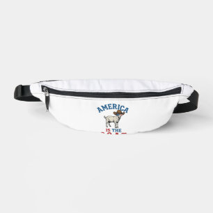 Sacs Banane L'Amérique Est La G.O.A.T Chemise de Cow-boy Patri