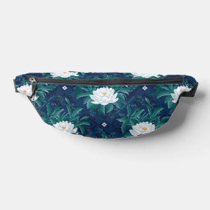 Sacs Banane Le Motif blanc Lotus Midnight Lotus
