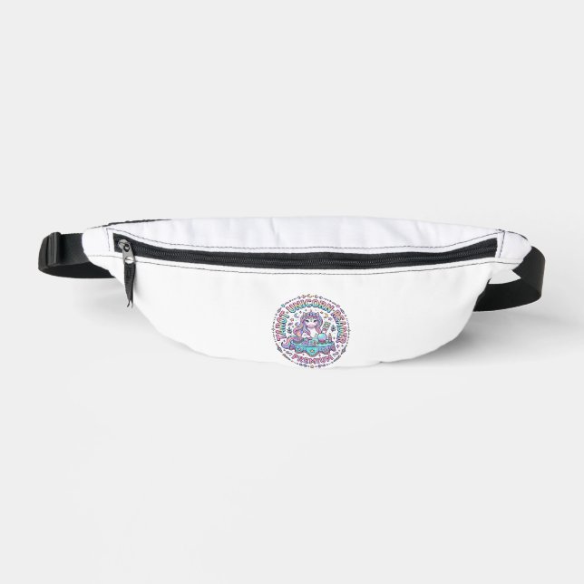 Sacs Banane Lecteur de Tarot Licorne Premium Impression Drôle  (Recto)
