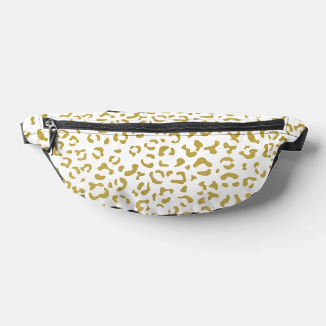 Sacs Banane Leopard d'or, Parties scintillant d'or, Empreinte  (Poser)