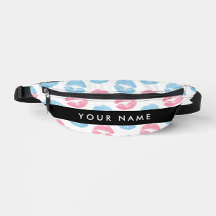 Sacs Banane Lèvres Roses, Lèvres Bleues, Baiser, Votre Nom, Pe