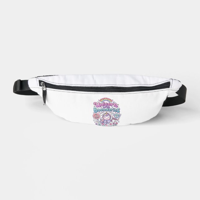 Sacs Banane Licorne avec des frontières Charme Vêtements Graph (Recto)