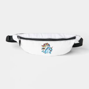 Sacs Banane Licorne chevauchant narval drôle femmes arc-en-cie