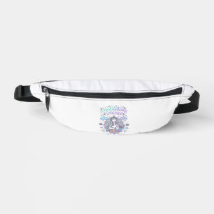 Sacs Banane Licorne Méditation Licorne Fond Blanc Vecteur