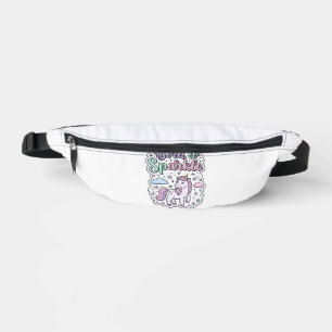 Sacs Banane Licorne née pour briller Graphisme Merch Desig