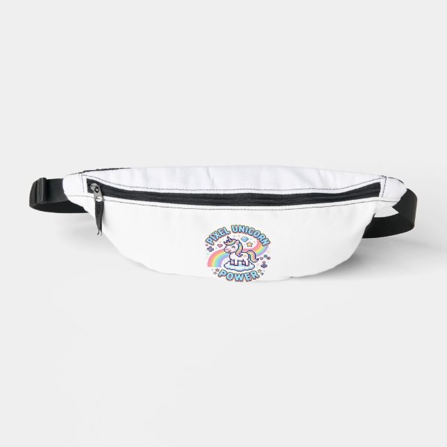 Sacs Banane Licorne Pixel Licorne Puissance Conception Graphiq (Recto)