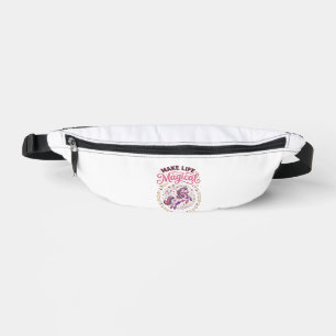 Sacs Banane Licorne Rendre La Vie Magique POD Prêt Fond Blanc