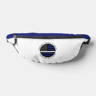Sacs Banane Ligne blanche mince personnalisée USA Drapeau EMS