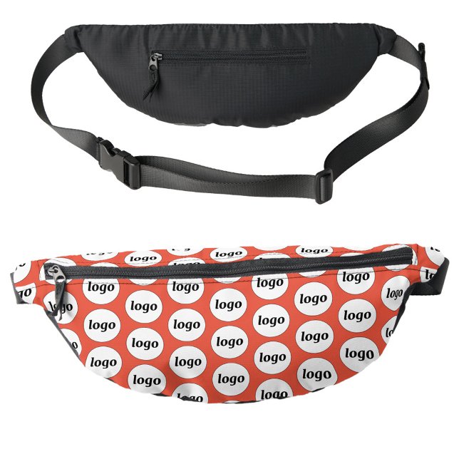 Sacs Banane Logo Motif promotionnel Marque commerciale rouge (Logo pattern business promotional branding fanny pack bag)