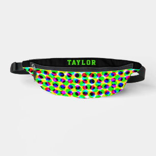 Sacs Banane Lumières néon disco tendance Nom Points colorés Fê