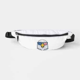 Sacs Banane Lunettes de soleil aigle patriotique dessin vector