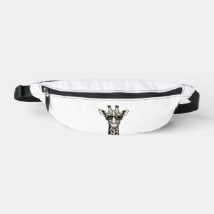 Sacs Banane Lunettes de soleil de girafe cool T-shirt à gravur