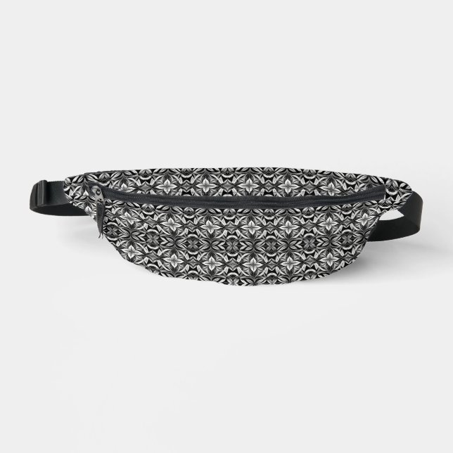 Sacs Banane Luxe Déco noir & blanc (Recto)