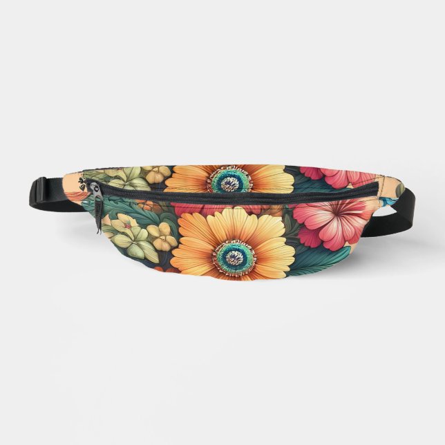 Sacs Banane Magnifique bouquet de fleurs (Recto)
