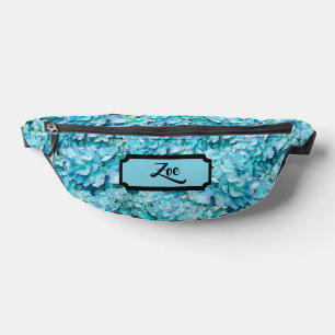 Sacs Banane Magnifiques fleurs d'hortensia turquoise, personna