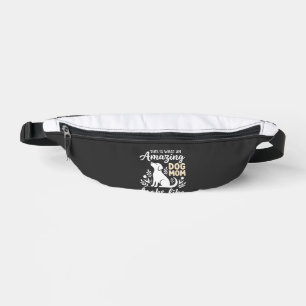 Sacs Banane Maman de chien incroyable amateur de chien floral