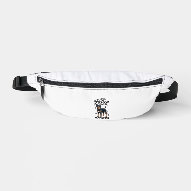 Sacs Banane Meilleure vie avec Beauce Sheepdog (Recto)
