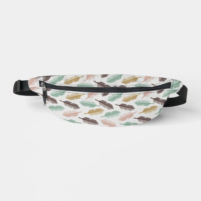 Sacs Banane Mid-Century Modern Retro Feathers Fanny Pack (Recto)
