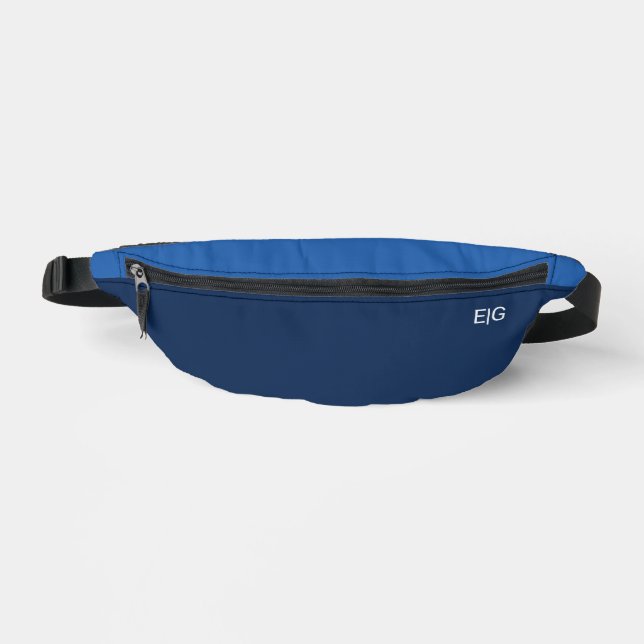 Sacs Banane Minimalist Blue Monogram (Recto)