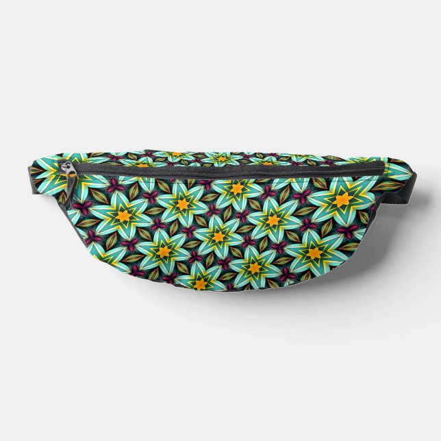 Sacs Banane Modèle Floral Étoiles Vertes (Poser)