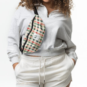 Sacs Banane Monogramme Gingham Émeraude Douce