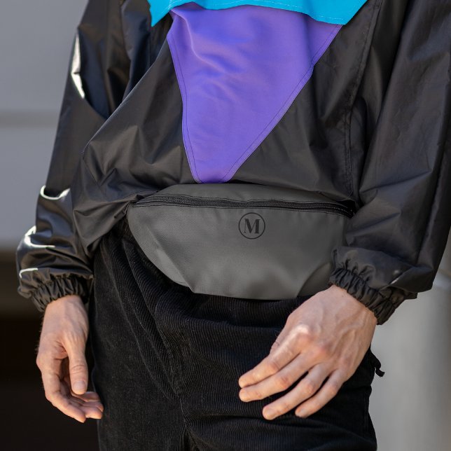 Sacs Banane Monogramme gris noir personnalisé Mode propre Voya (Créateur téléchargé)