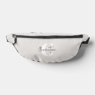 Sacs Banane Monogramme minimaliste moderne beige