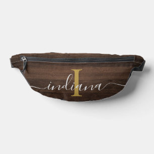 Sacs Banane Monogramme minimaliste Script Rustique apparence e