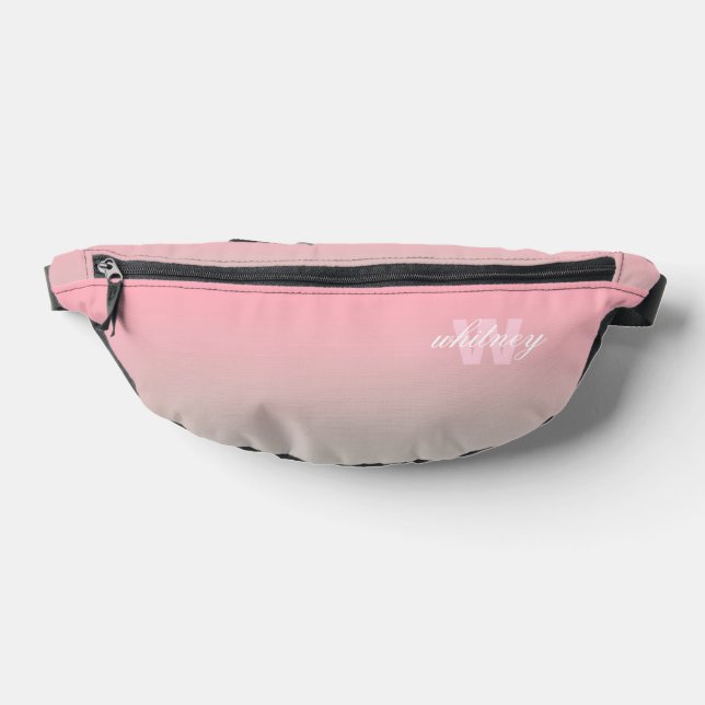 Sacs Banane Monogramme Moderne Chic Pastel Ombre (Poser)