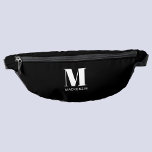 Sacs Banane Monogramme moderne Nom initial<br><div class="desc">La typographie moderne minimaliste monogramme design initial qui peut être modifié pour personnaliser.</div>