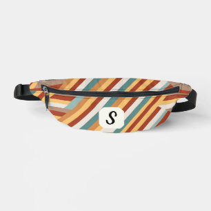 Sacs Banane Monogramme personnalisé Moderne les années 70 géom