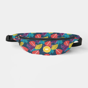 Sacs Banane monogramme personnalisé tropical hawaïen exotique