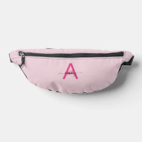 Monogramme rose chaud Nom de la fille Script