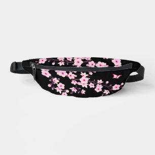 Sacs Banane Monogramme rose noire en fleurs de cerisier
