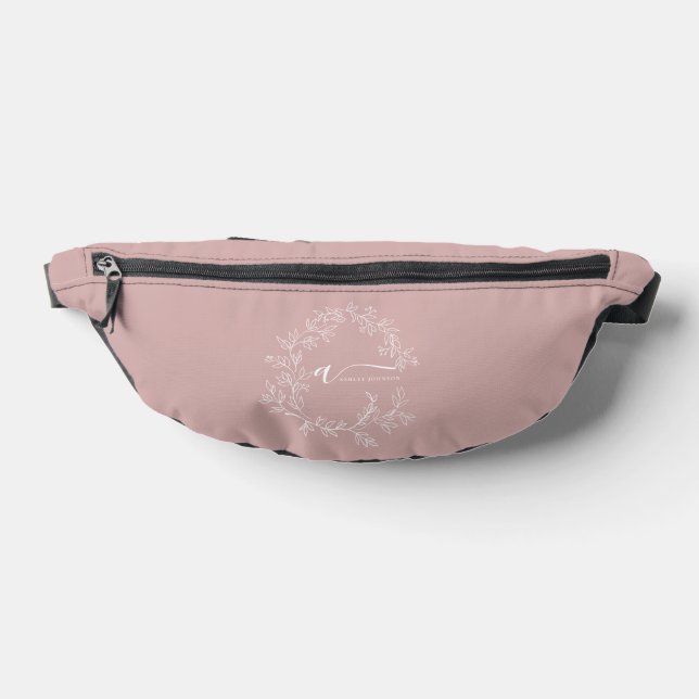 Sacs Banane Monogramme rose pâle Nom de la fille Script (Poser)