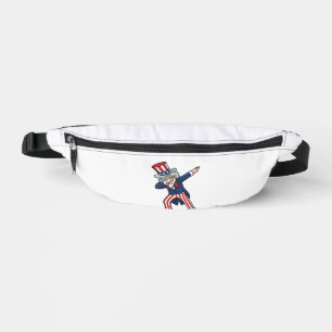 Sacs Banane Monsieur patriotique Dabbing Design vectoriel vint