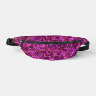Sacs Banane Mosaïque Rose Violet