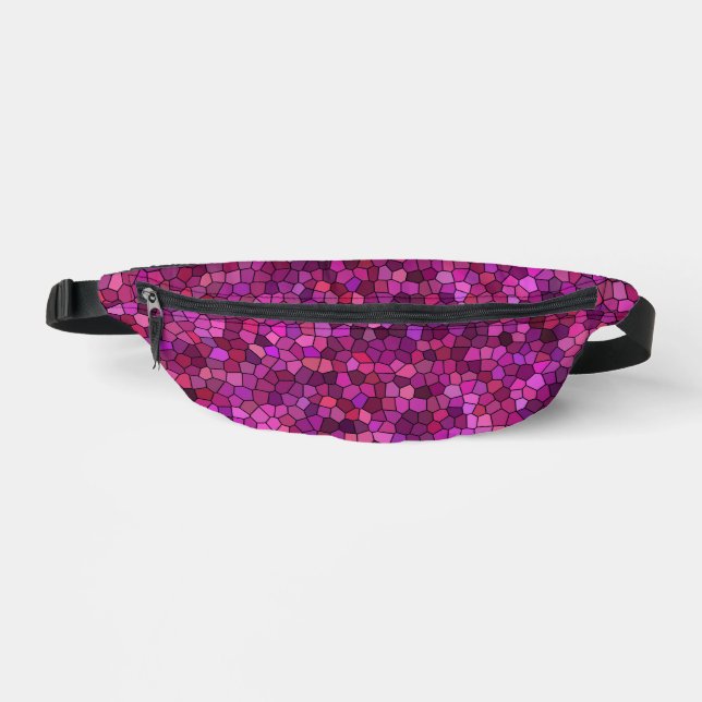 Sacs Banane Mosaïque Rose Violet  (Recto)