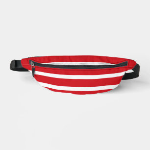 Sacs Banane Motif à rayures rouges et blanches