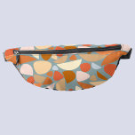 Sacs Banane Motif Abstrait Orange Peach<br><div class="desc">Motif abstrait moderne orange,  pêche et mousse de mer. Art original de Nic Squirrell.</div>