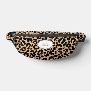 Sacs Banane Motif animal personnalisé Nom Voyage Noir Marron