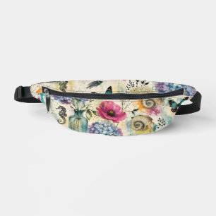 Sacs Banane Motif aquarelle botanique côtier coloré