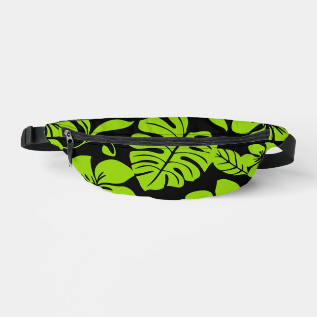 Sacs Banane Motif BIKINI ROSE EN NOIR/LIME (Recto)